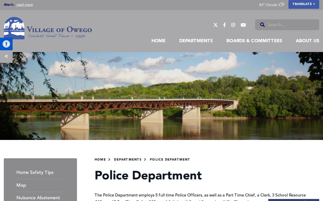 Owego police department criminal record information