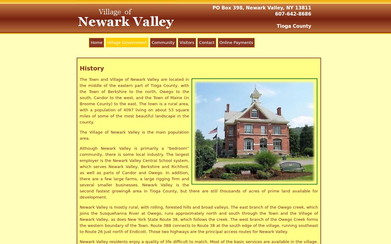 Newark Valley Route 38 local criminal record geography